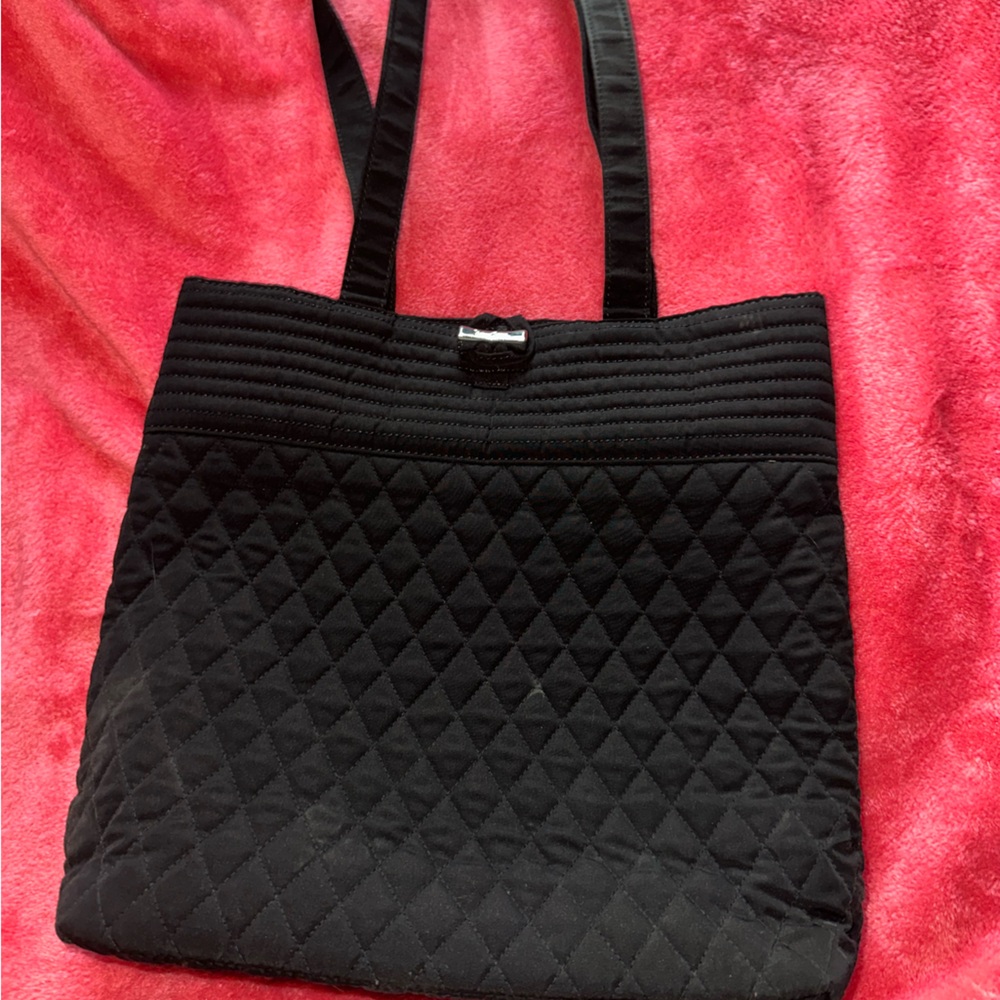 Vera Bradley Black Quilted Tote